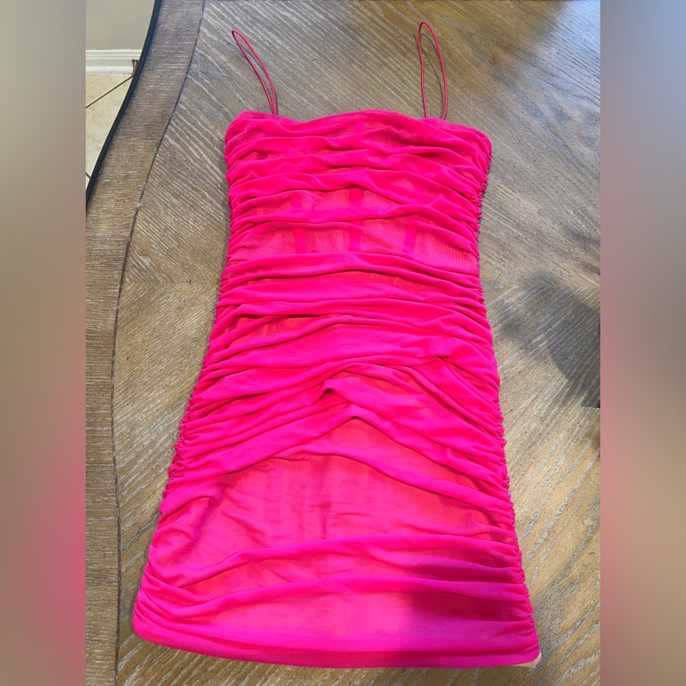 Hot pink mini cocktail dress, worn once